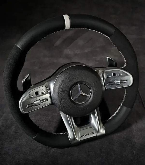 MB Ratin flat bottom AMG logolla W177 B W247 C W205 CLS W257 CLA C118