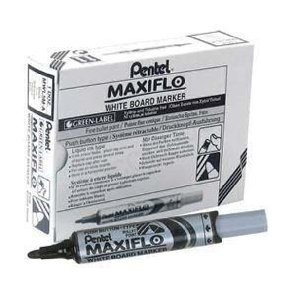 Pentel Maxiflo MWL5M White Board Marker (doos à 12 stuks)