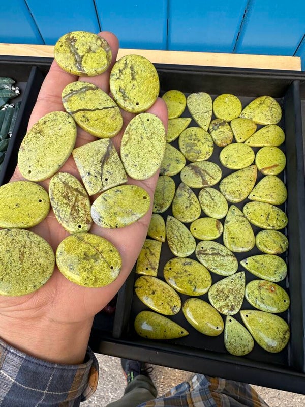 Pendentif Opale jaune