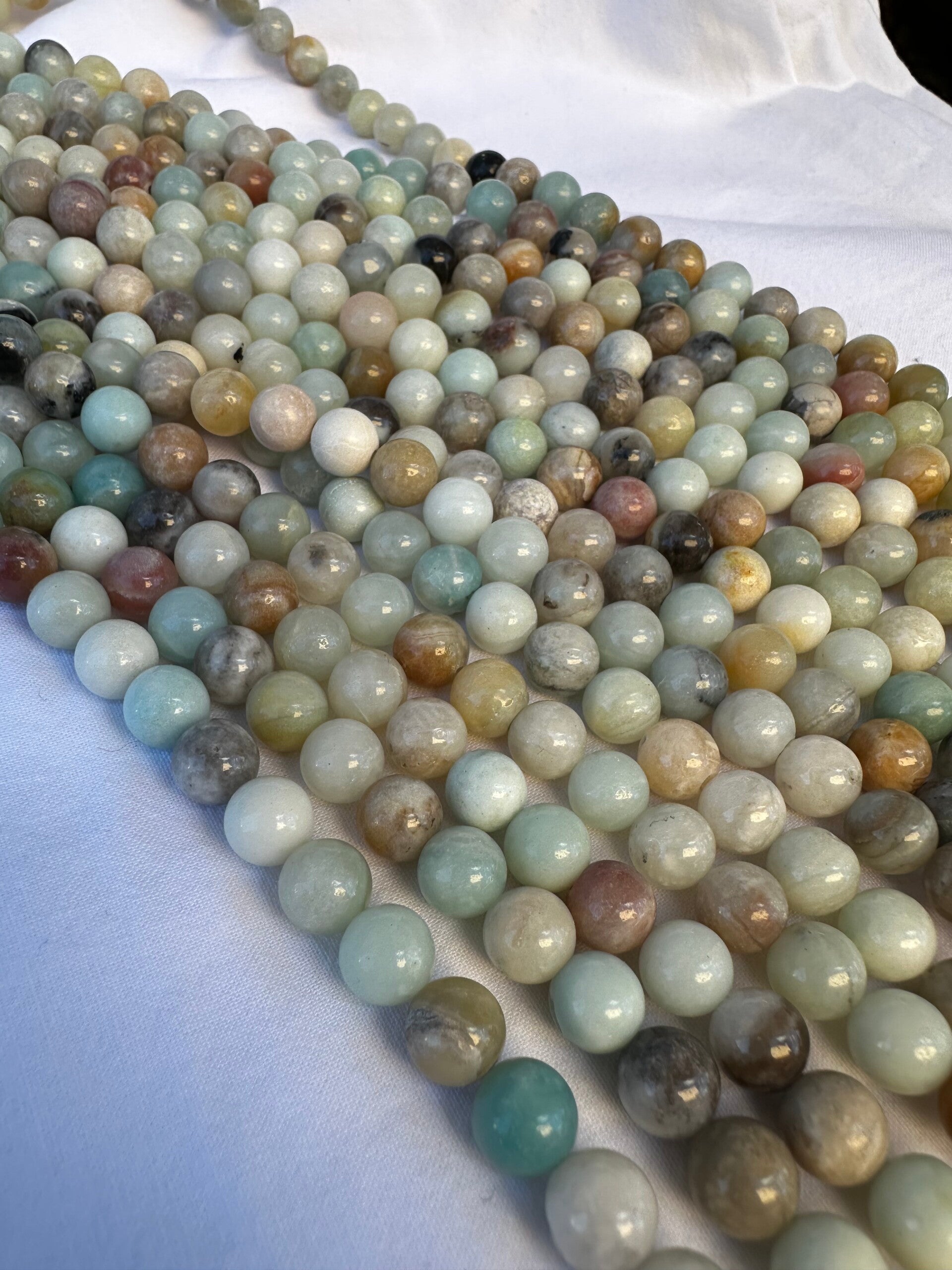 Perles amazonite 8mm