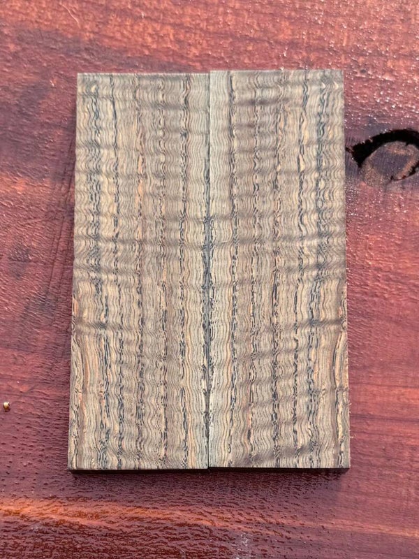 Premium Figured Curly Oak Scales - Matched Wood Craft Set