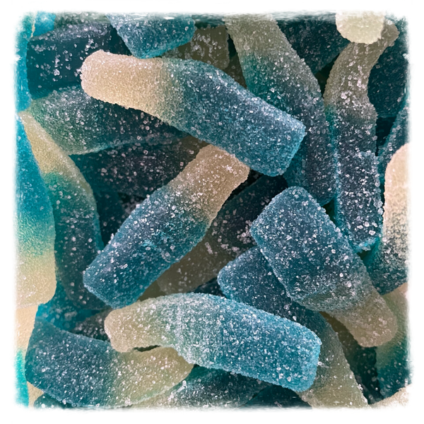 Bouteilles framboises sucrées