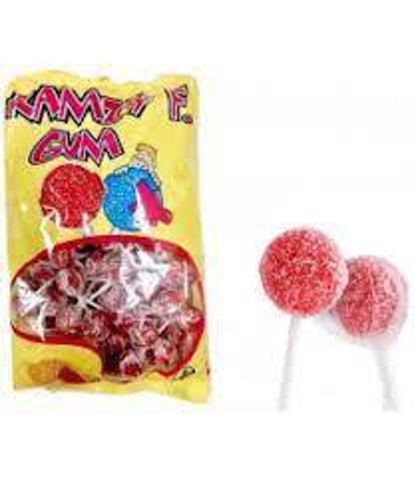 Sucette acide fraise lot de 10