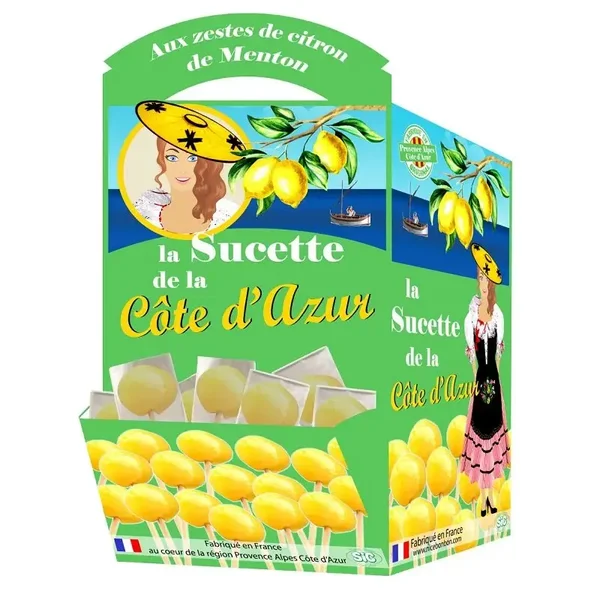 sucette côte d'azur  citron