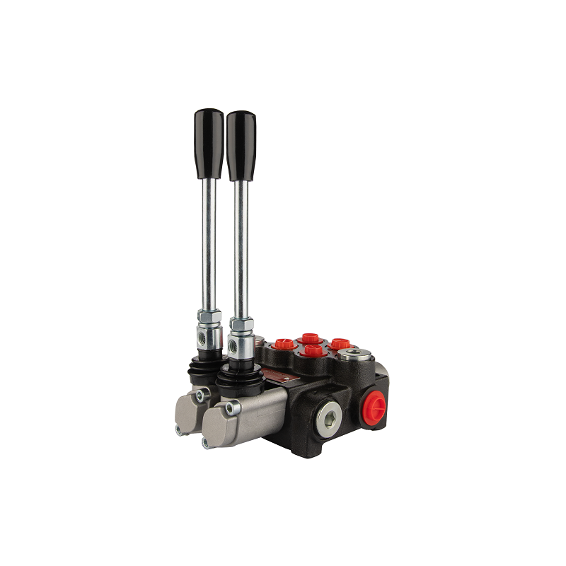 Distributeur hydraulique, 2  sections, 40 l/min, à commande par leviers.