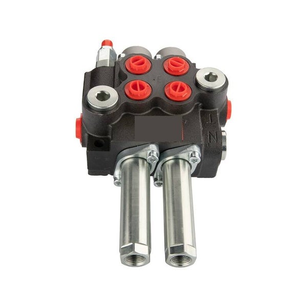 Distributeur hydraulique 2 sections 40L commandé par câbles.