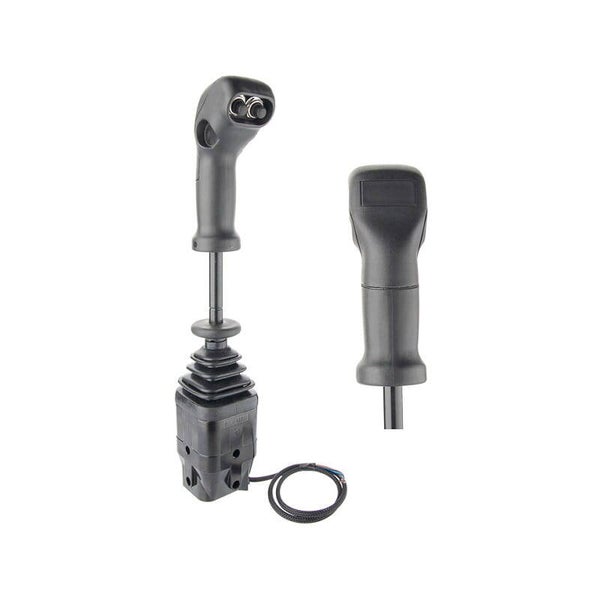 joystick Indemar 3369 à deux boutons conçu pour une durabilité exceptionnelle. Pour câbles de type fourche.