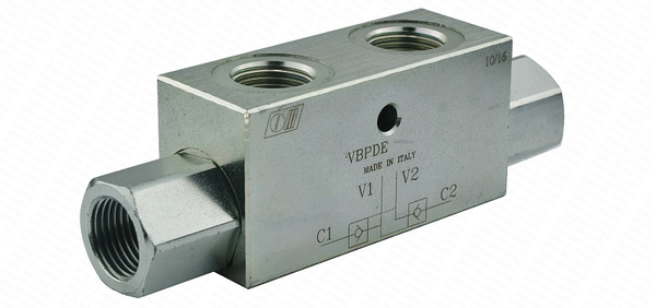 Clapet anti-retour double VBPDE avec verrouillage