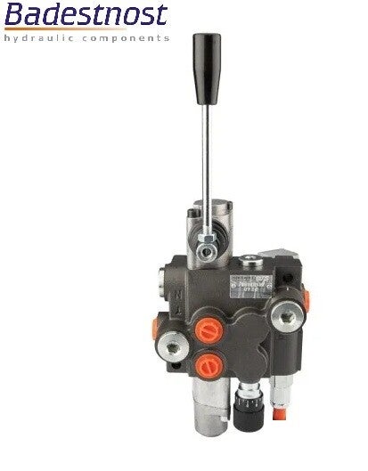 Distributeur hydraulique 1 section P40 l/min avec régulation de débit et crantage.