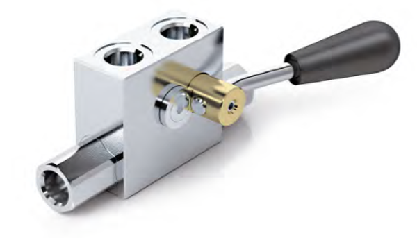 Clapet anti-retour piloté double effet VBPDE c/RUB verrouillable par robinet