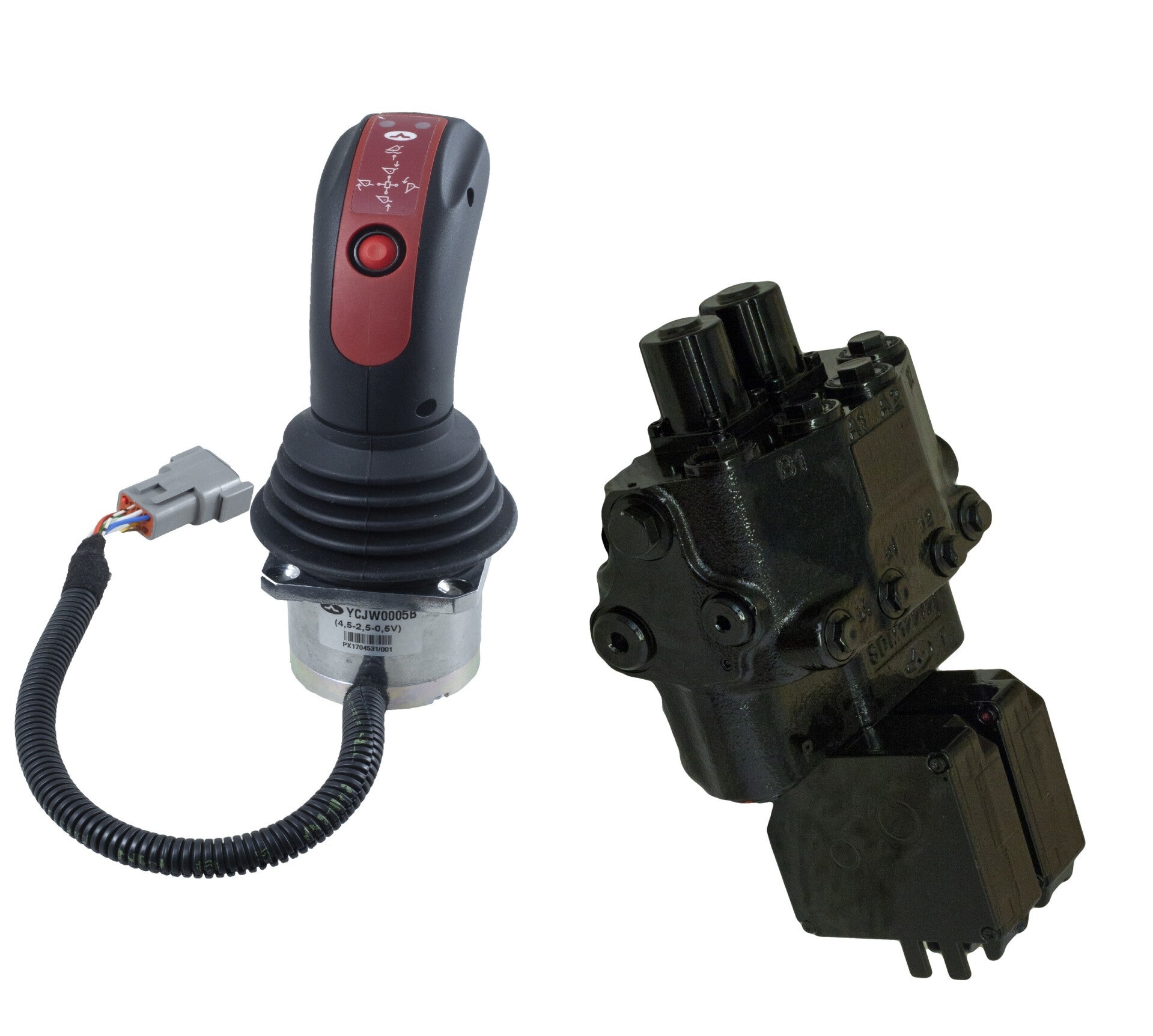 Distributeurs pour chargeur frontal, 2 sections, proportionnel électrique - DLM SDM - KIT