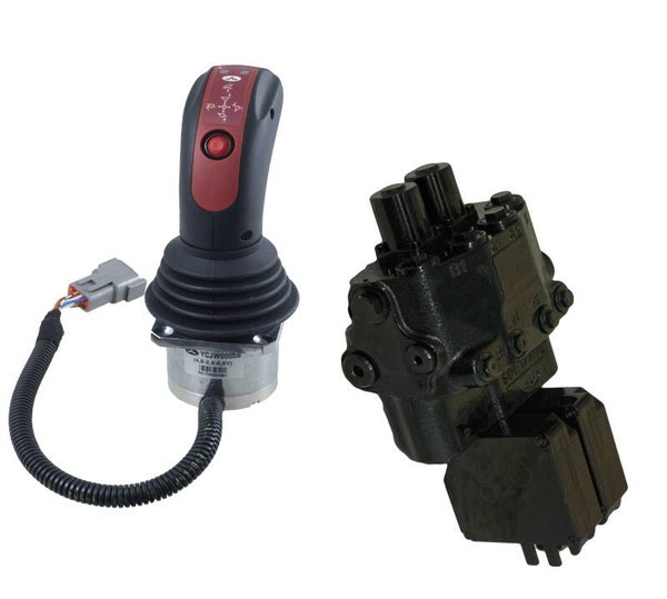 Distributeurs pour chargeur frontal, 2 sections, proportionnel électrique - DLM SDM - KIT