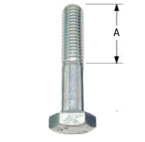 100 VIS TETE HEXAGONALE M6x40 partiellement filetée DIN931 8.8 Zing. 931640