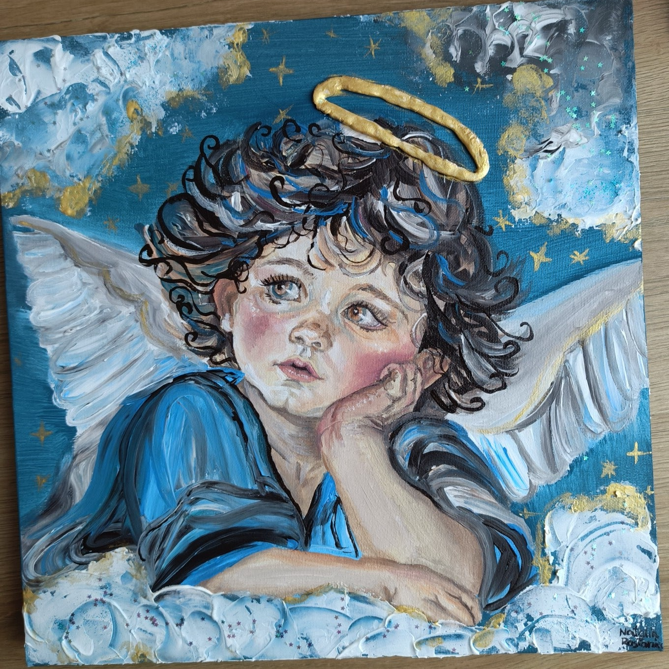 Cherubin w chmurach