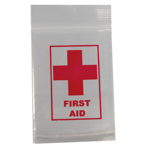 Schnellverschlußbeutel "First Aid" 40x60mm 100Stk