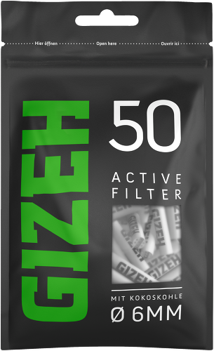 Gizeh Active Filter 6mm 50 Stk