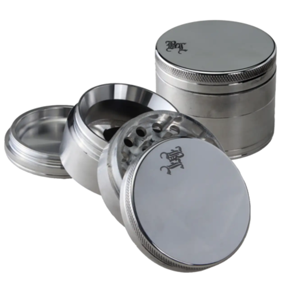 Black Leaf Grinder 4-tlg. Silber