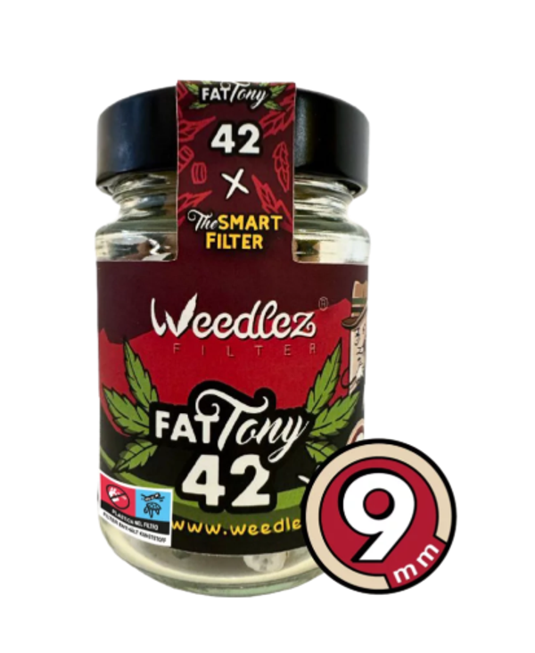 Weedlez Smart Filter FAT Tony 9mm 42pz