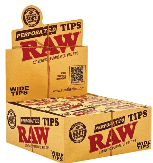 RAW Tips Perforated Box 50x50 Tips