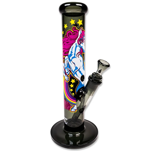 FIRE-FLOW™ X Black Leaf Bong UNICORN PINK