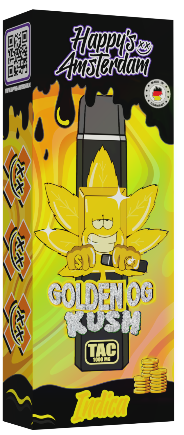 Happy's Amsterdam "Golden Kush" 1000mg TAC