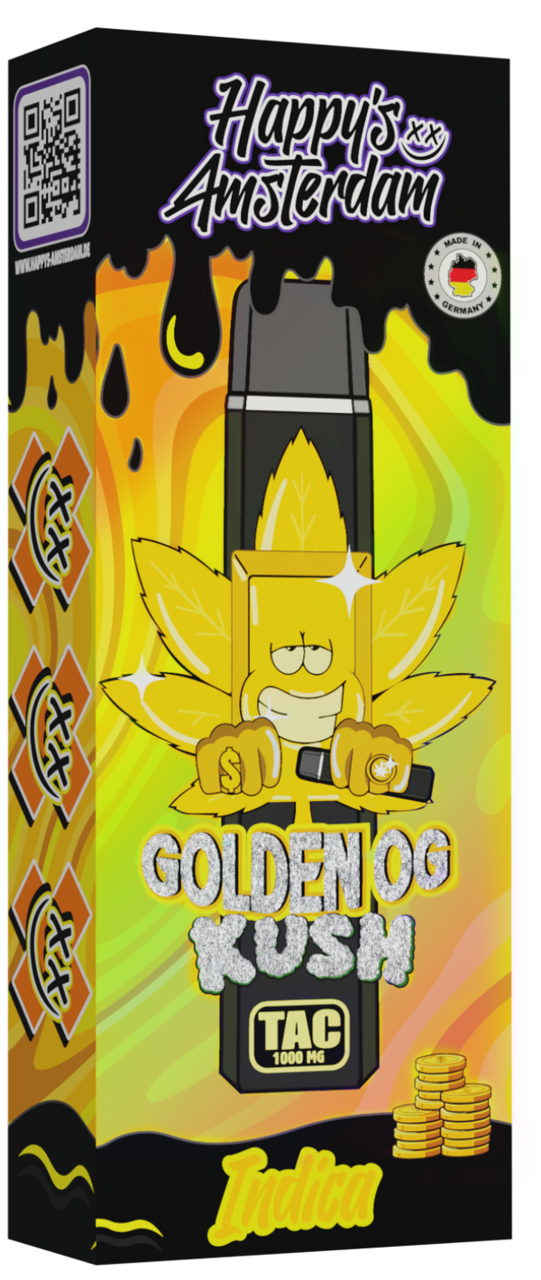 Happy's Amsterdam "Golden Kush" 1000mg TAC