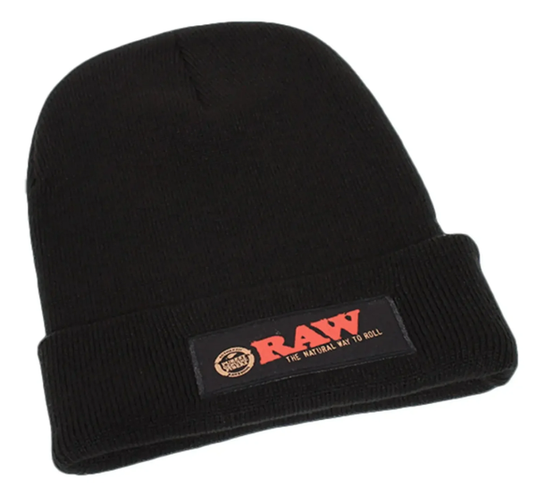 RAW Beanie Hat Black