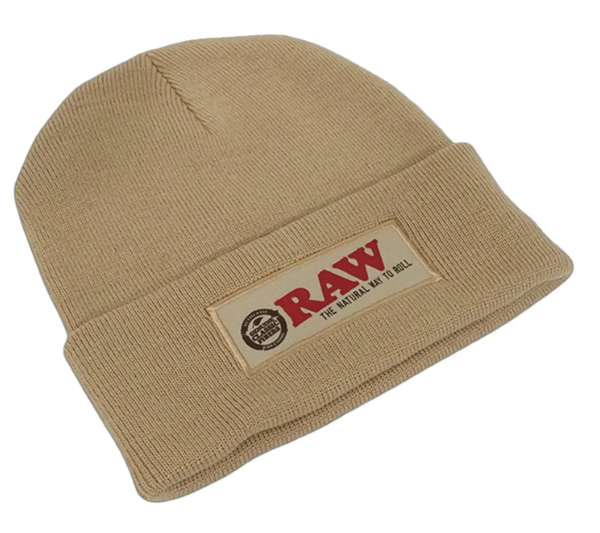 RAW Beanie hat Tan