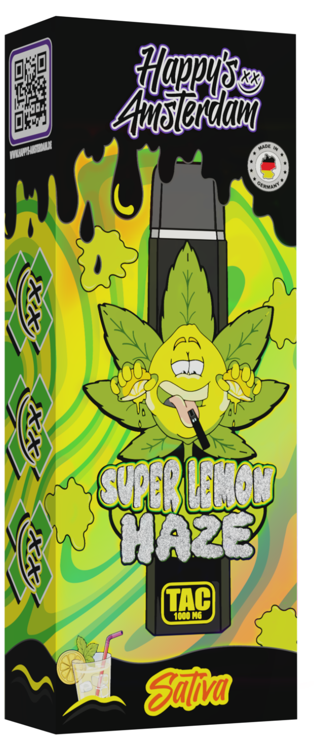 Happy's Amsterdam "Super Lemon Haze" 1000mg TAC