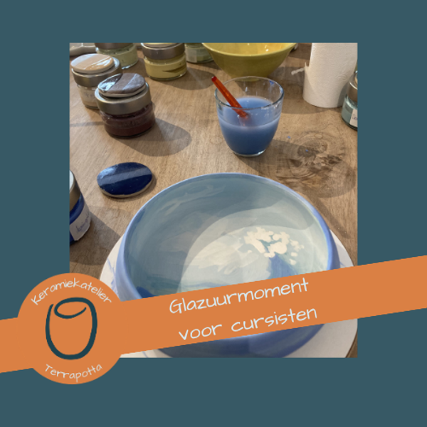 Glazuurmoment voor mijn cursisten zaterdagnamiddag 14 november 2026