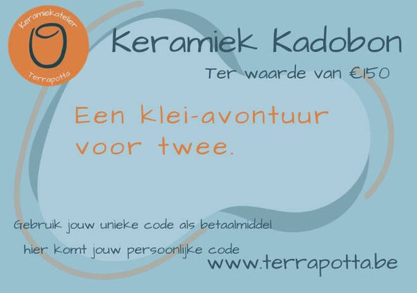 Kadobon: keramiekmoment voor 2