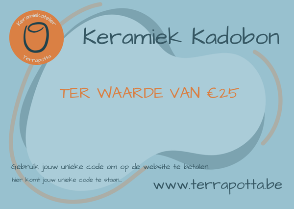 Kadobon ter waarde van €25