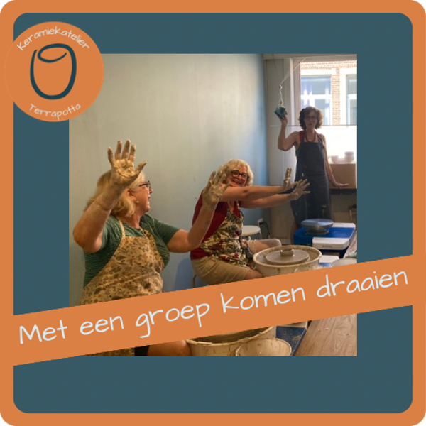 Groepsworkshop draaien op de schijf