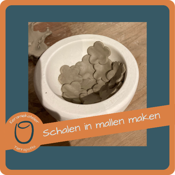 Set van 2 schalen maken in keramiekmallen. Donderdagavond 26 oktober 2026