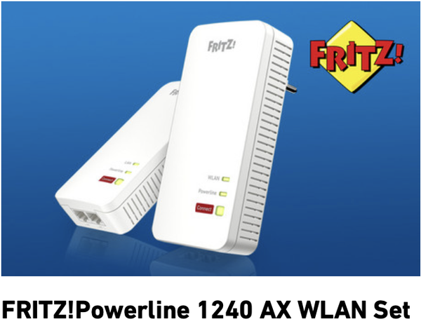 FRITZ!Powerline 1240 AX WLAN Set