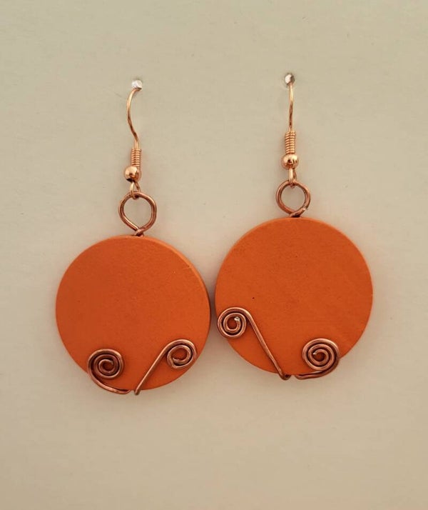 Cuivre et bois orange