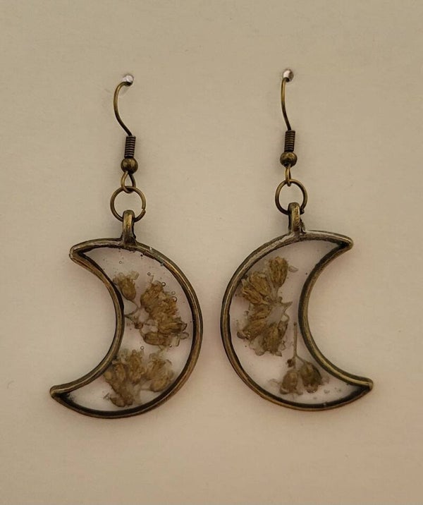 Lune bronze avec petites fleurs