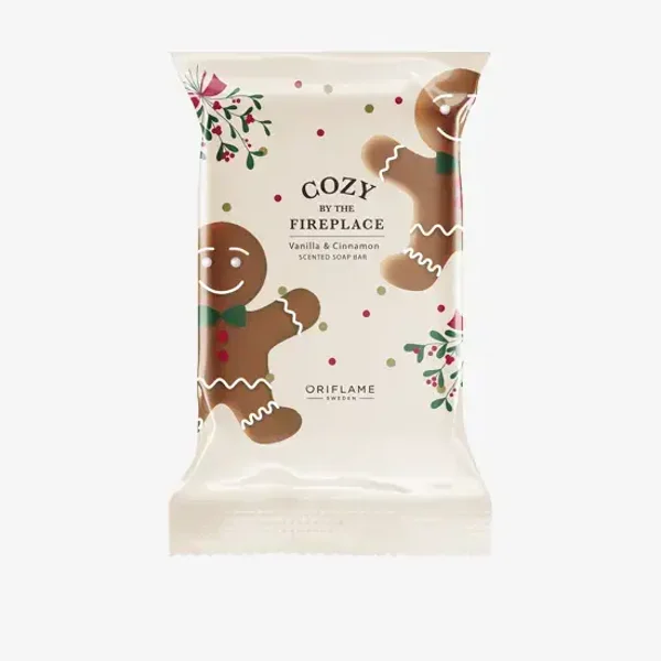 Cozy by the Fireplace Vanilla & Cinnamon Scented Soap Bar