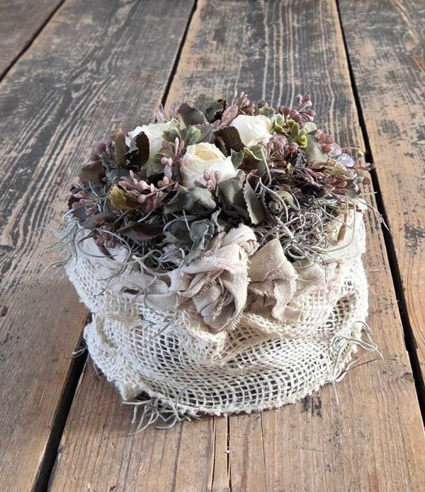 Kunsttaartje witte accenten