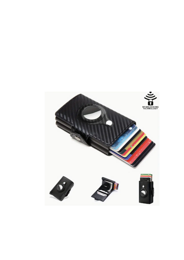 Portefeuille Mince RFID en Fibre de Carbone pour Homme