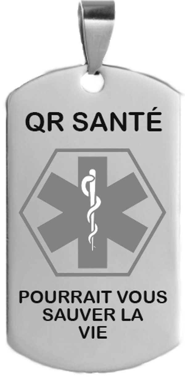 Porte clé QR SANTÉ