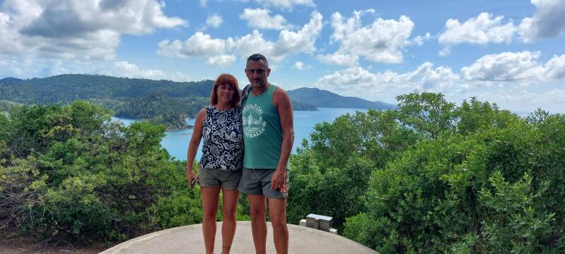vista panoramica di Hamilton island