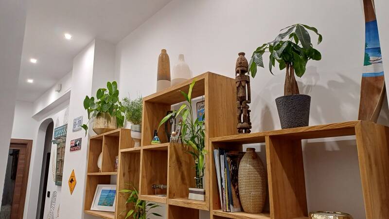 libreria in teck da bixio design