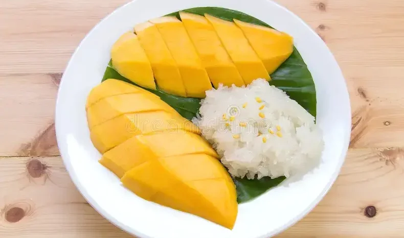 Riso e mango dalla thailandia