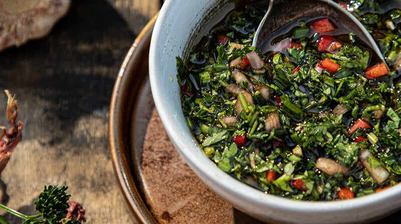salsa per carne chimichurri