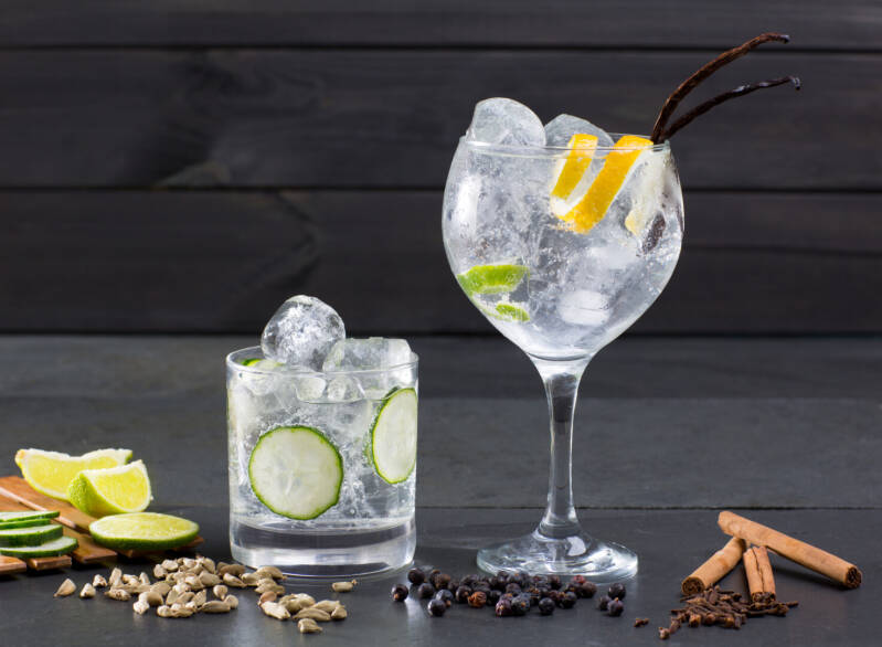 la produzione di gin in inghilterra