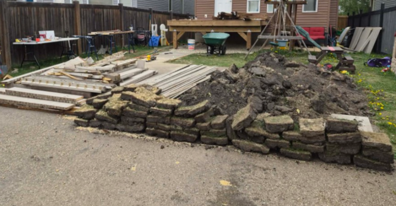 Old Deck Removal &amp; Hauling — Leduc, Alberta