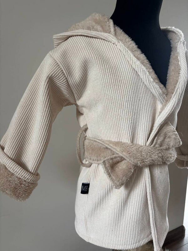 Badjas 1-2 jaar (ongevoerd) beige