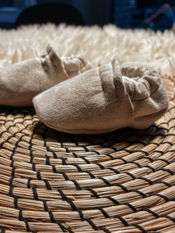 Babyschoentjes 3-6 maanden - suède beige