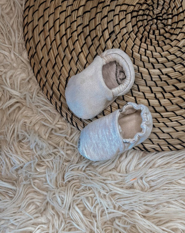 2 in 1 Babyschoentjes 3-6 maanden - suede/grijs